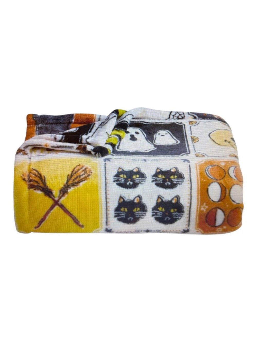Halloween Fall Tiles 60" x 72" Oversized Plush THROW BLANKET By The Big One New
